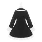 Snow Letter - Sweet Lolita Long Coat with Faux-Fur Trim - image 7