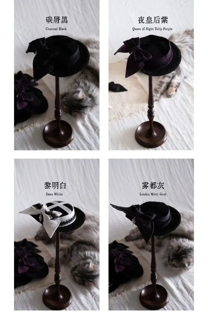 Raven Messenger - Plus Size Gothic Lolita OP with Optional Hat - image 8