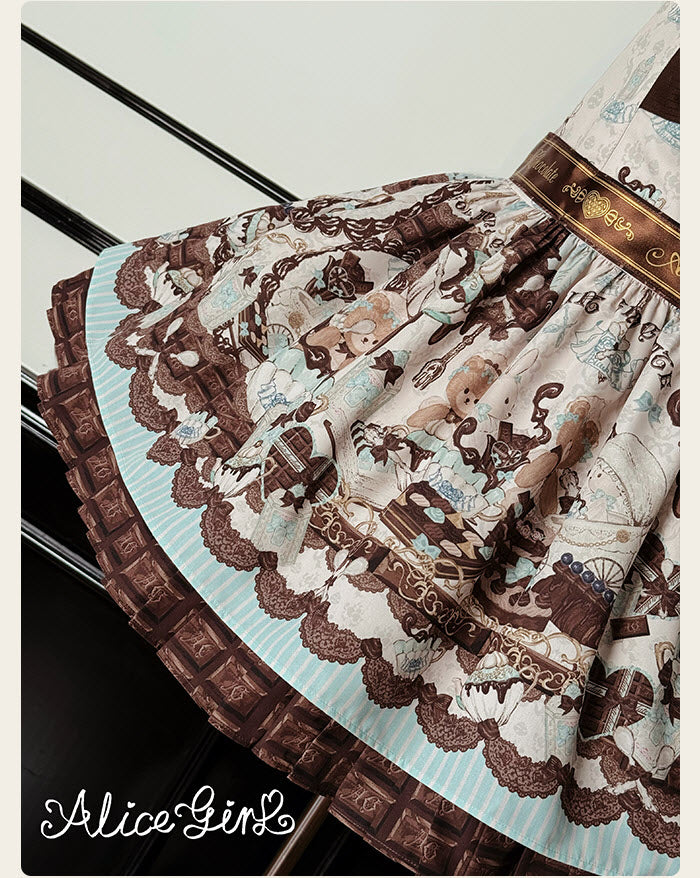 Little Bear Chocolate - Sweet Lolita Salopette and JSK - image 8