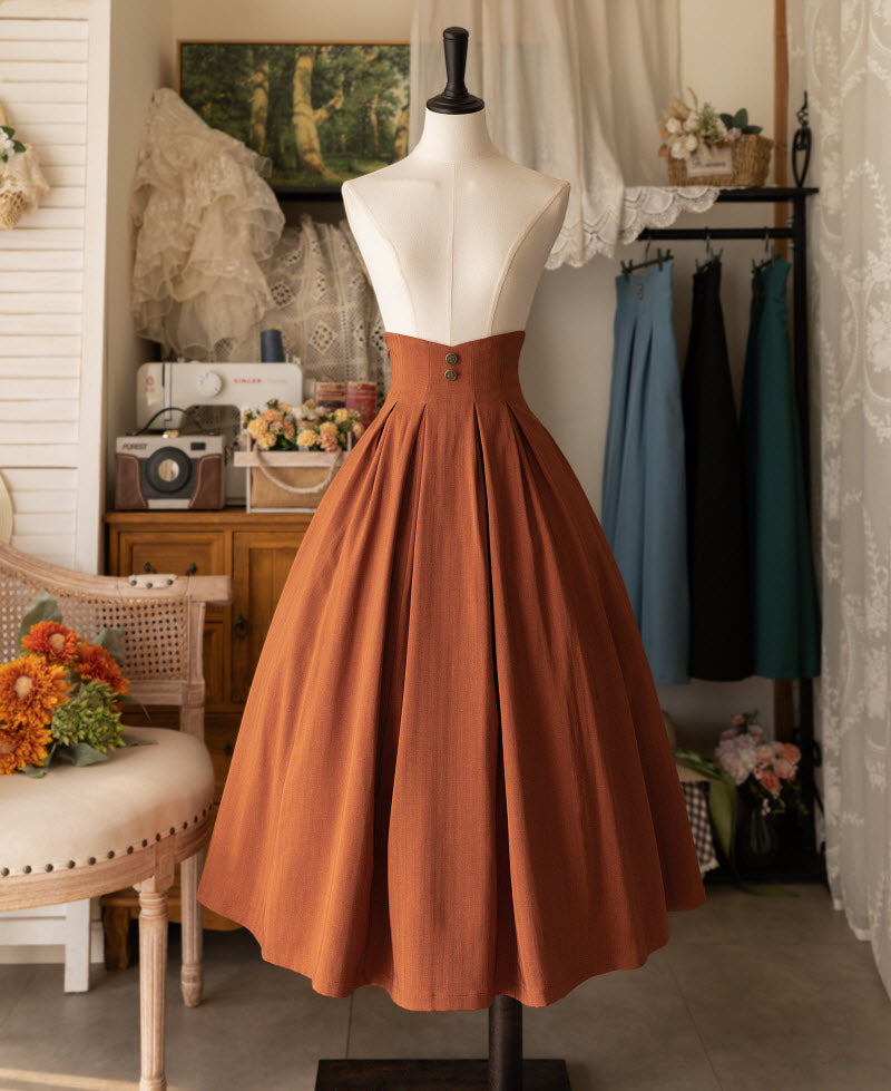 The Woodland Basket 4.0 - Long Classic Lolita Skirt with Matching Headbow - image 8