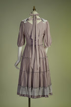 Cloud Soufflé Embroidered-Collar Classic Lolita Midi OP - image 8