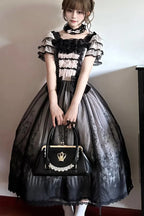 Decaying Garden - Gothic Lolita OP Dresses with Matching Accessories - image 8