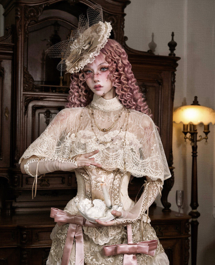 Cupid's Verse-Casket - Victorian Lace Lolita Cape & Necklace Collection - image 8