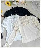 Elegant Ruffled Knitted Long-Sleeve Top - image 8