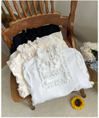 Elegant Ruffled Knitted Long-Sleeve Top - image 9