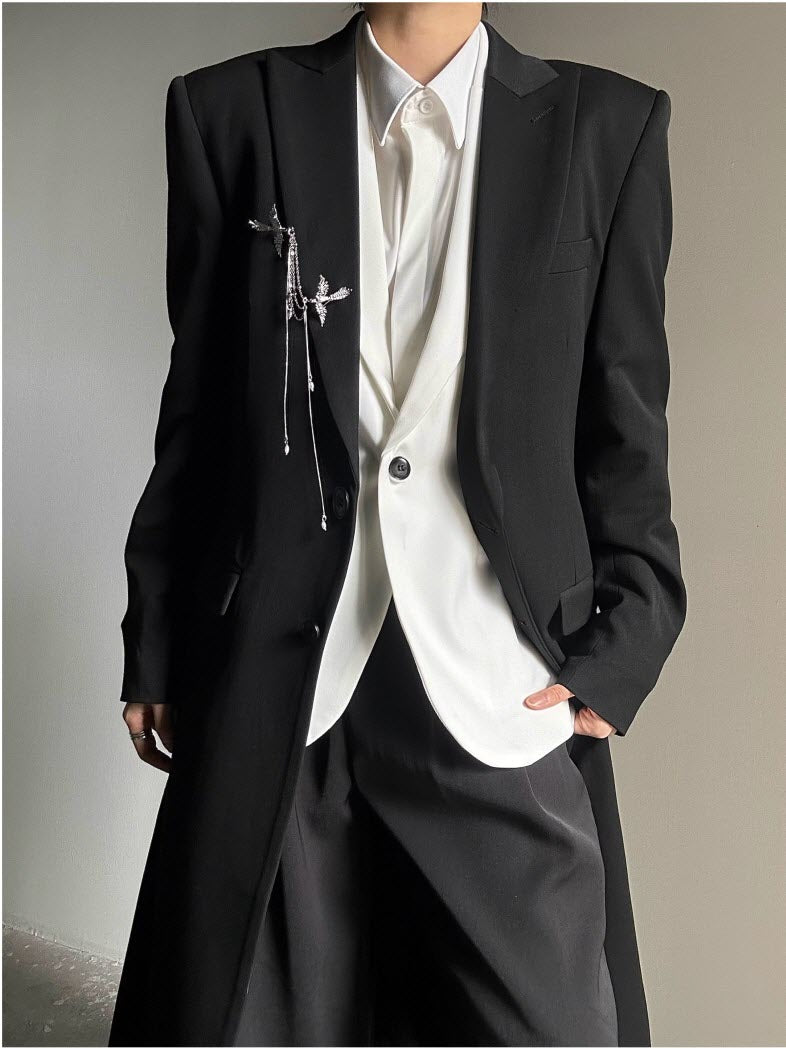 Vintage Echo - Long Ouji Suit Jacket - image 9
