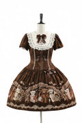Bear Symphony - Retro Lolita JSK and OP Dresses - image 9