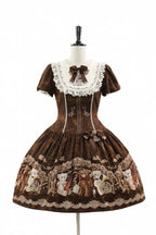 Bear Symphony - Retro Lolita JSK and OP Dresses - image 9