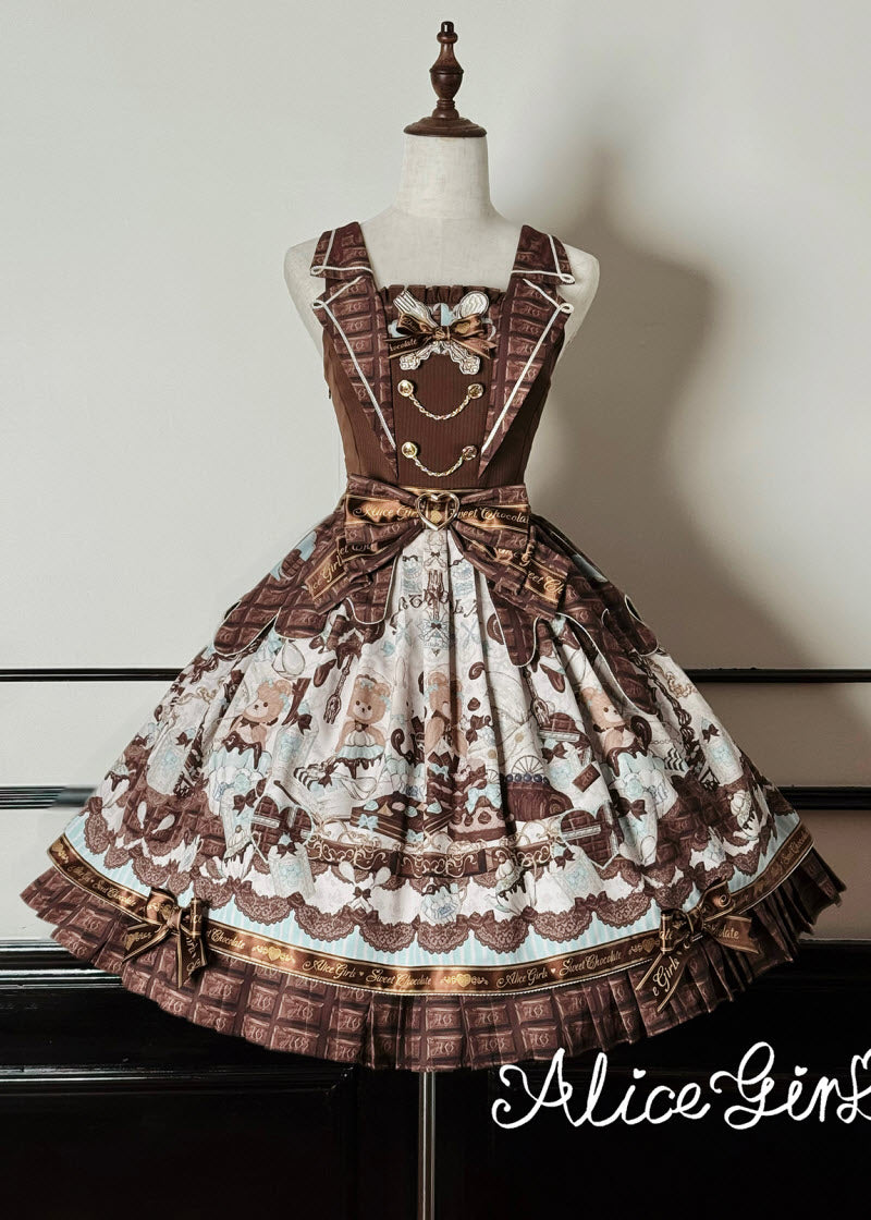 Little Bear Chocolate - Sweet Lolita Salopette and JSK - image 9