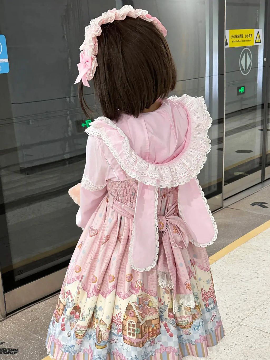 Baby Rabbit - Detachable Rabbit-Ear Hood Lolita Blouse - image 9