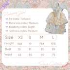 POSHEPOSE - Proxima Gold Cheryl Dress - official POSHEPOSE size chart