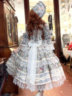 Rococo Flower House Mint Green Vintage Classical Lolita OP Dress - image 4