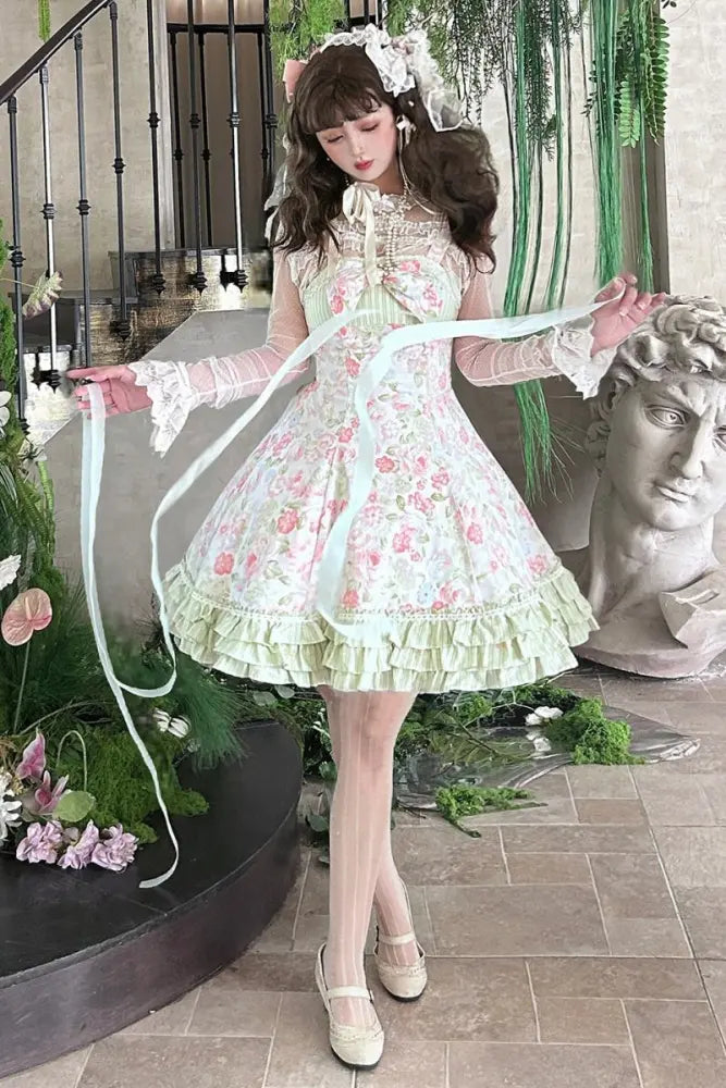 Spring Roses Cotton Lolita JSK - image 1