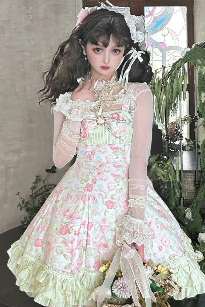 Spring Roses Cotton Lolita JSK - image 3