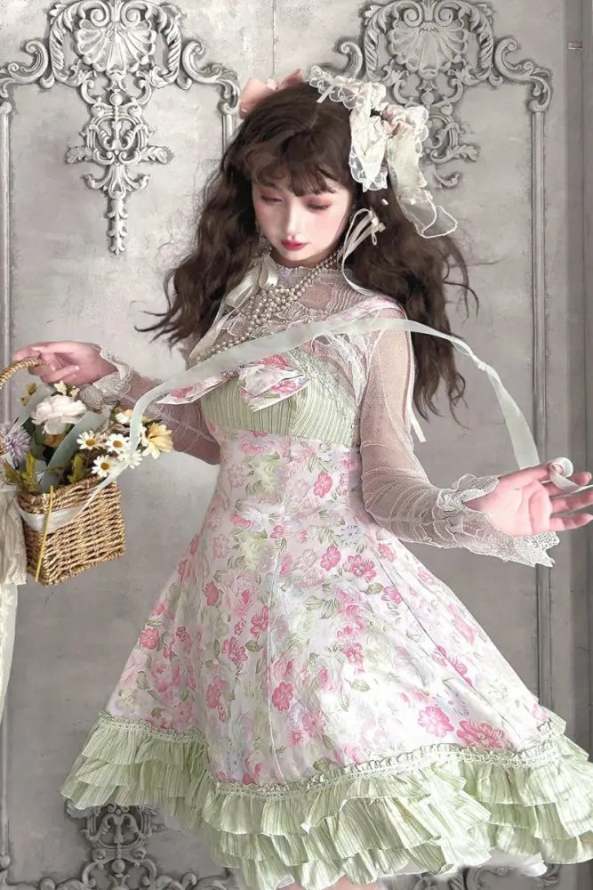 Spring Roses Cotton Lolita JSK - image 4