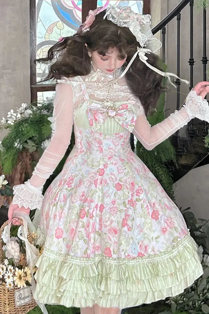 Spring Roses Cotton Lolita JSK - image 15