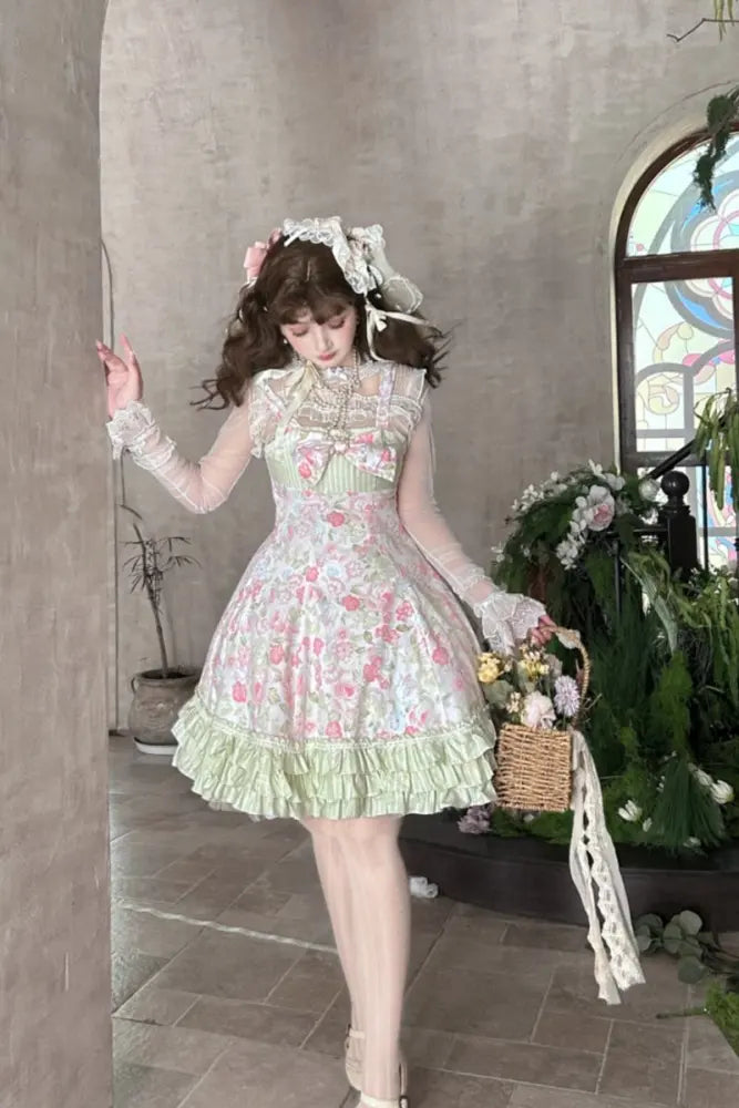 Spring Roses Cotton Lolita JSK - image 16