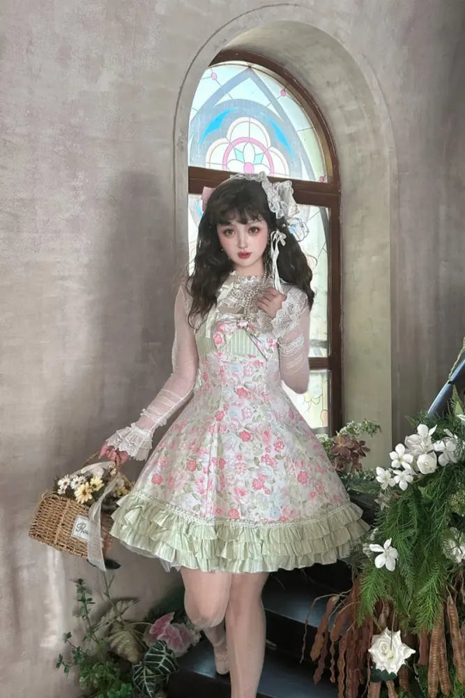 Spring Roses Cotton Lolita JSK - image 17