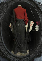 Camellia and Snake Qi Lolita Jumper Dress, Top and Shawl - image 9