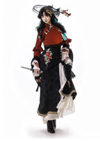 Camellia and Snake Qi Lolita Jumper Dress, Top and Shawl - image 14