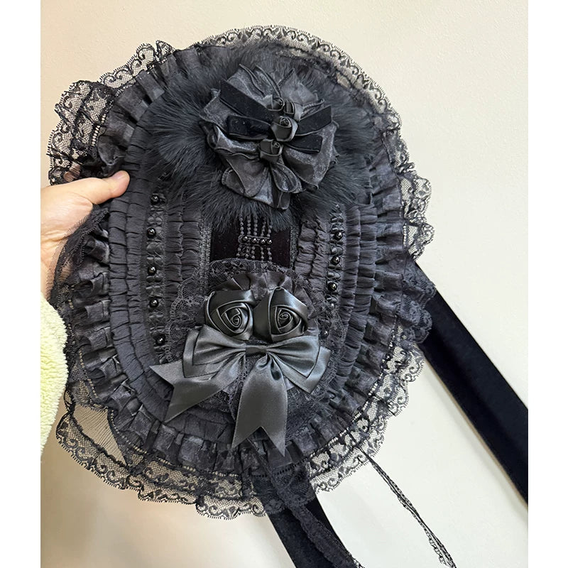Gothic Cathedral Velvet Lace Corset Lolita JSK and Jacket Set - image 21