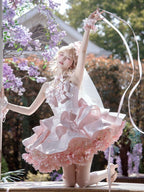 Satin Fantasy - Sweet Lolita Short Dress, Full Set and Petticoat - image 4