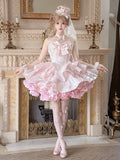 Satin Fantasy - Sweet Lolita Short Dress, Full Set and Petticoat - image 11