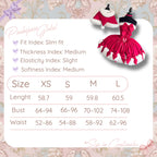POSHEPOSE - Noel’s Dream Dress Set - official POSHEPOSE size chart