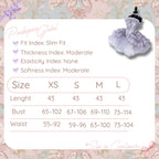 POSHEPOSE - Amethyst Dream Victorian dress - official POSHEPOSE size chart