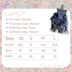 POSHEPOSE - Haute Couture Deep Sea Dress Limited Edition - official POSHEPOSE size chart