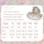 POSHEPOSE - Proxima Gold Coronation Princess Dress - official POSHEPOSE size chart