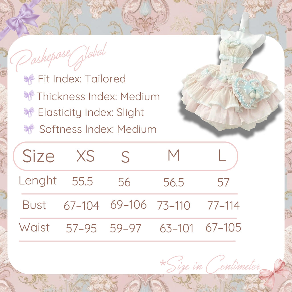 POSHEPOSE - Mint Lullababy Wonderland Dress - official POSHEPOSE size chart