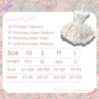 POSHEPOSE - Mint Lullababy Wonderland Dress - official POSHEPOSE size chart