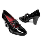 Spider Banquet - Croc Patent Gothic Lolita Heels - image 3