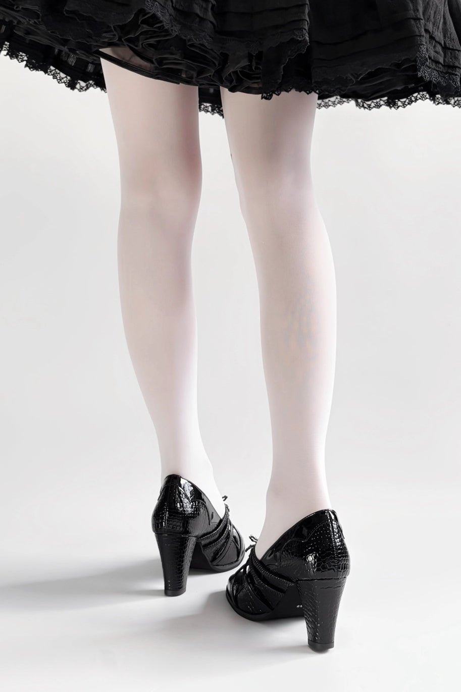 Spider Banquet - Croc Patent Gothic Lolita Heels - image 16