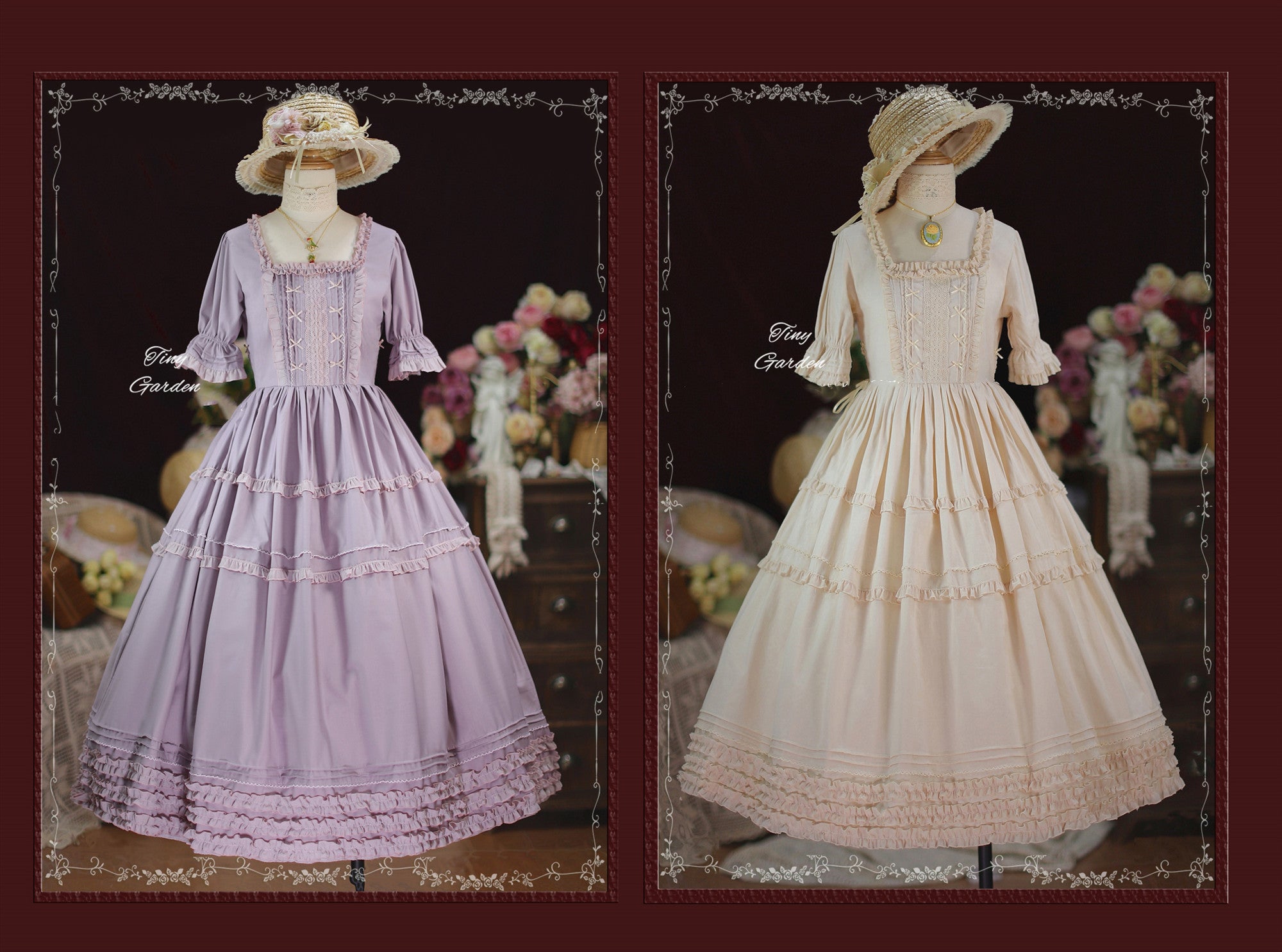 Vintage Prom - Elegance Pin Tucks Lolita OP Dress - image 2