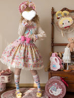 Sweet Candy House Yellow Unicorn Print Sweet Lolita Suspender JSK - image 11