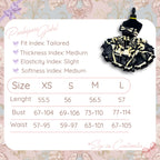 POSHEPOSE - Sweet Dream Black Dress - official POSHEPOSE size chart