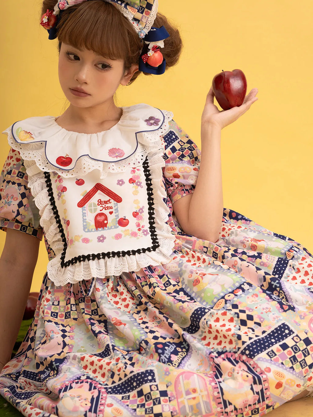 Sweet Home Candy House Print Classic Lolita OP Dress - image 2