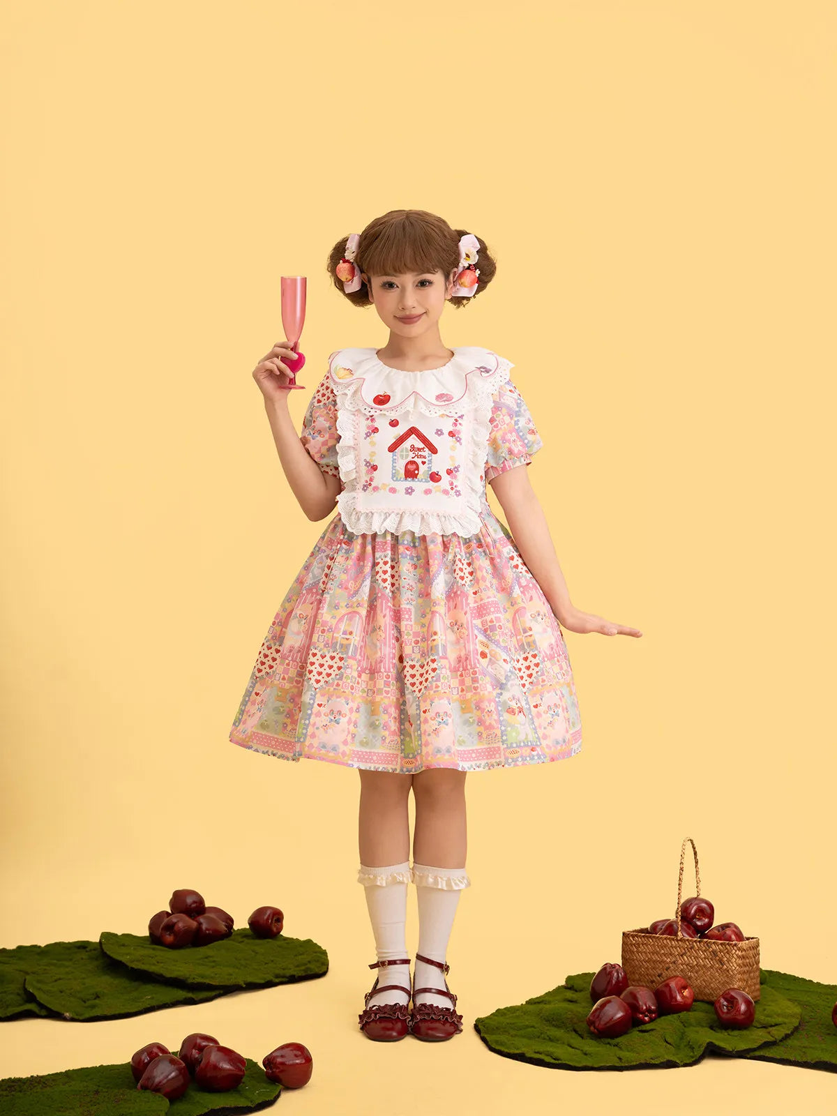 Sweet Home Candy House Print Classic Lolita OP Dress - image 8