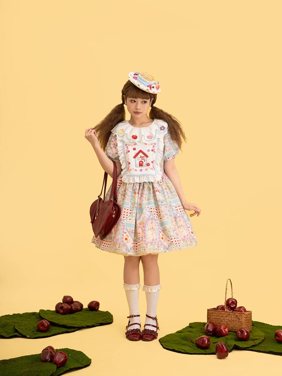 Sweet Home Candy House Print Classic Lolita OP Dress - image 11