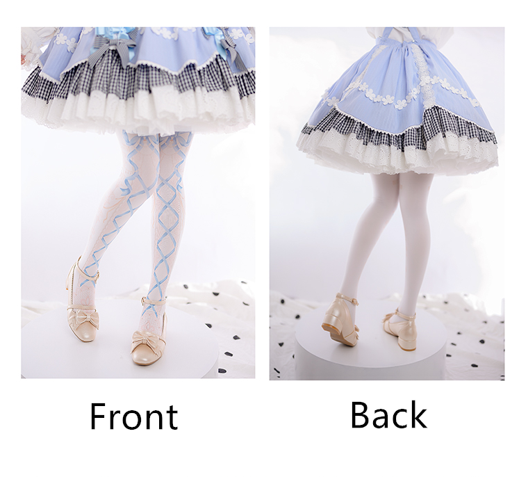 120D Velvet Sweet Lolita Printed Tights - image 6