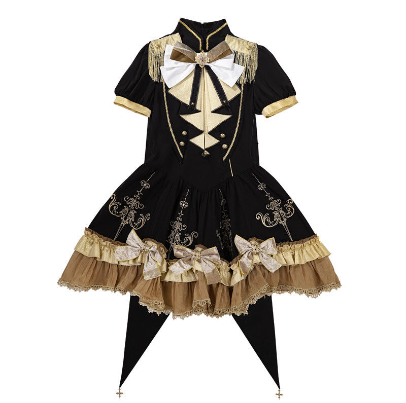 Gilded Vow Gothic Lolita OP Dress & Cape - image 1