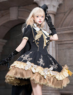 Gilded Vow Gothic Lolita OP Dress & Cape - image 12
