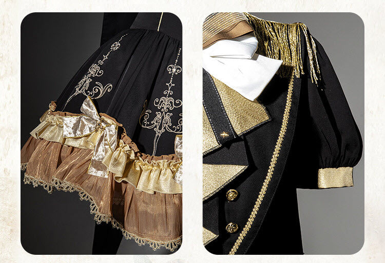 Gilded Vow Gothic Lolita OP Dress & Cape - image 3