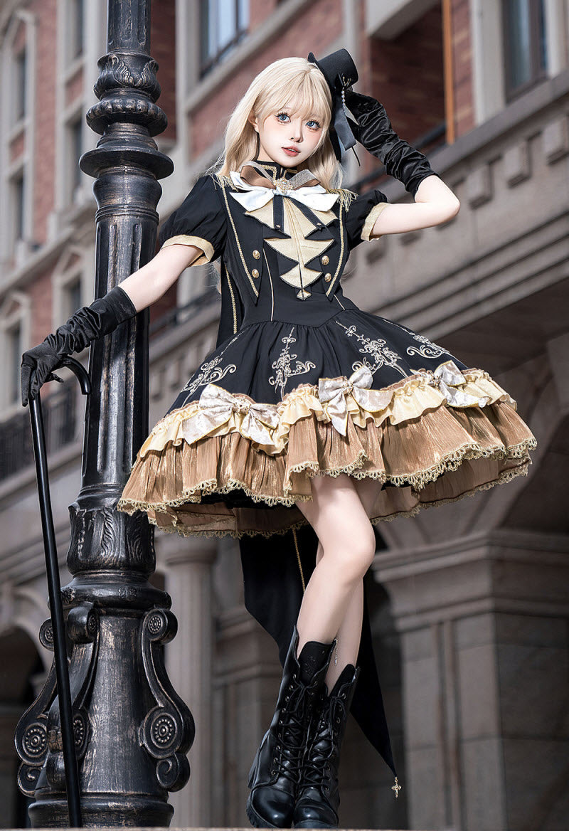 Gilded Vow Gothic Lolita OP Dress & Cape - image 5