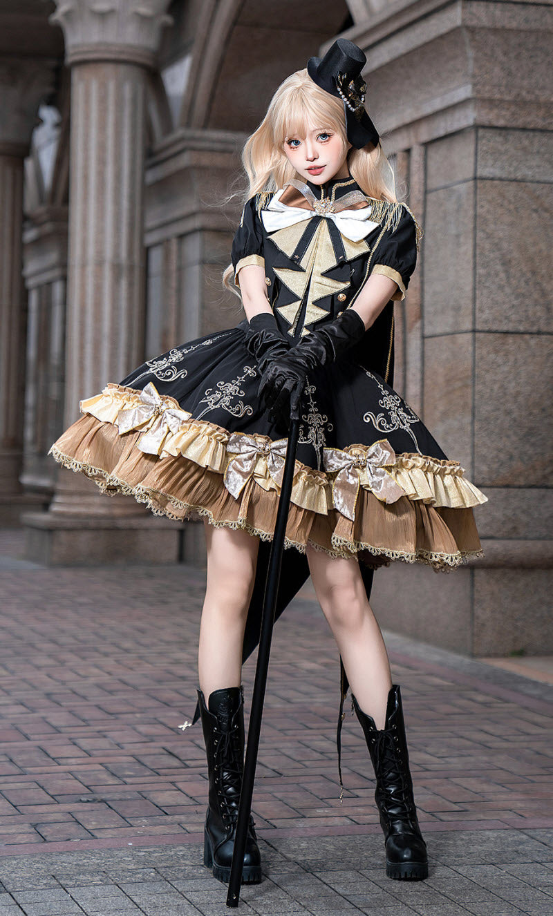 Gilded Vow Gothic Lolita OP Dress & Cape - image 6