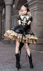 Gilded Vow Gothic Lolita OP Dress & Cape - image 6