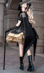 Gilded Vow Gothic Lolita OP Dress & Cape - image 8