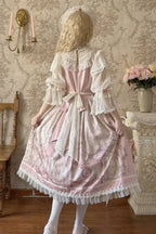 Rococo Retro Palace-Print Lolita OP Dress - image 8